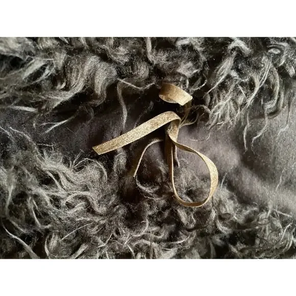 Boden Faux Fur Vest Suede tie in front Size Medium Brown Anthropologie Festival - Picture 7 of 9